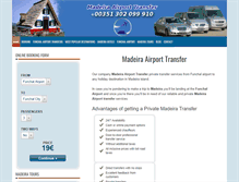 Tablet Screenshot of madeiraairporttransfer.net
